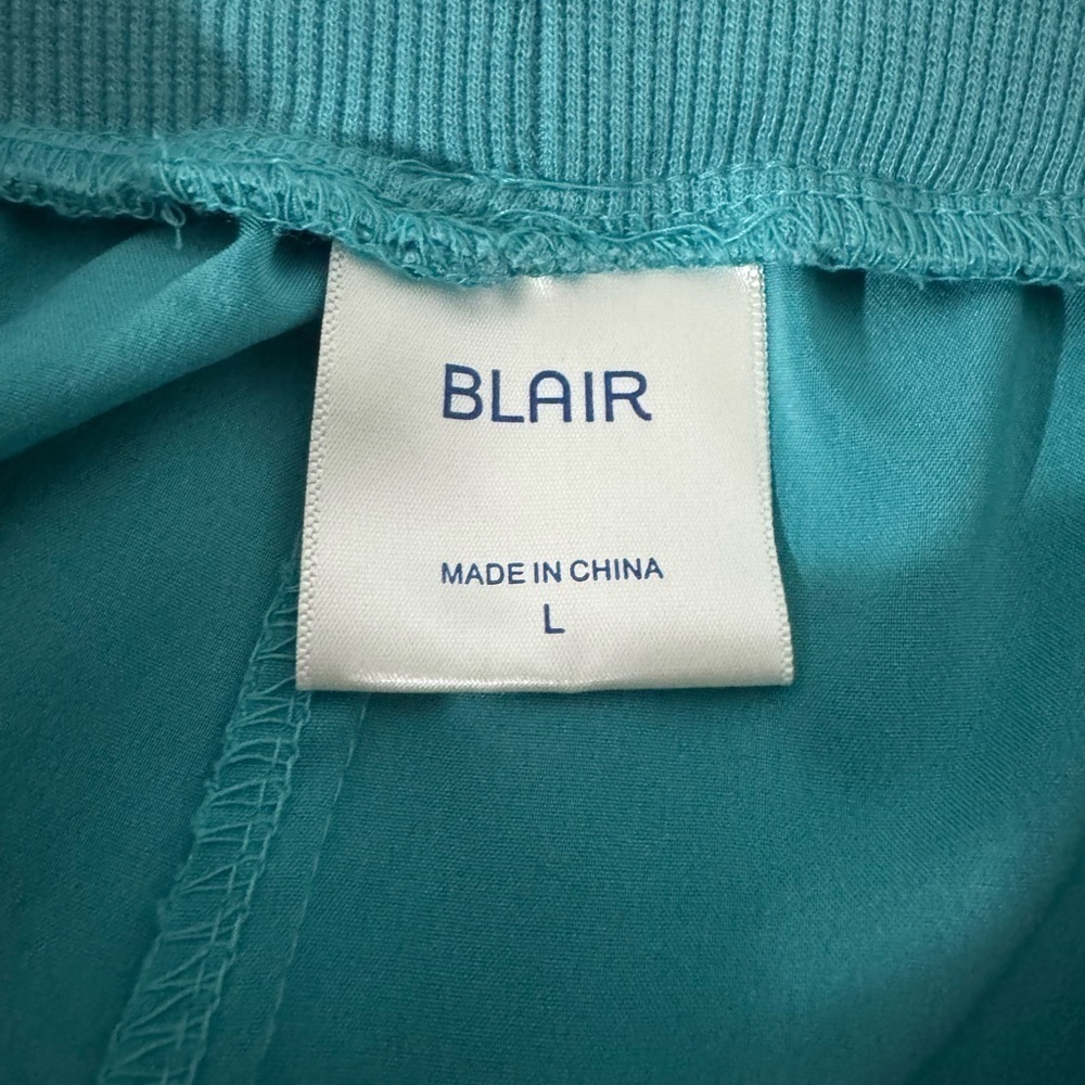 Blair Womens Seafoam Green Track Vest and Capris Set Size Large - Picture 9 of 11